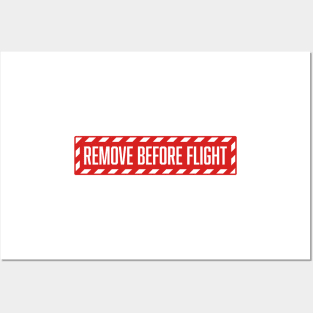 Remove before flight Posters and Art